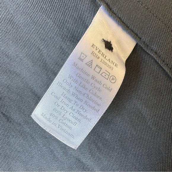 Everlane The Drape Outerwear Trench Coat Charcoal Grey XS Oversized NO BELT - Picture 7 of 11